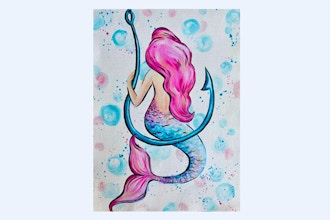 All Ages Paint Nite: Pink and Blue Mermaid